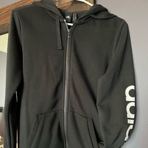Black adidas zip up